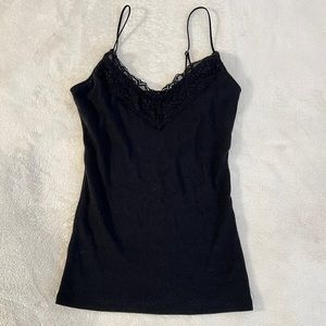 hollister lace trim tank top